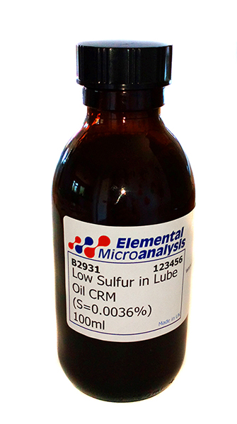 Low Sulfur in Lube Oil (S=0.0036%) 100ml  See Cet 522595
